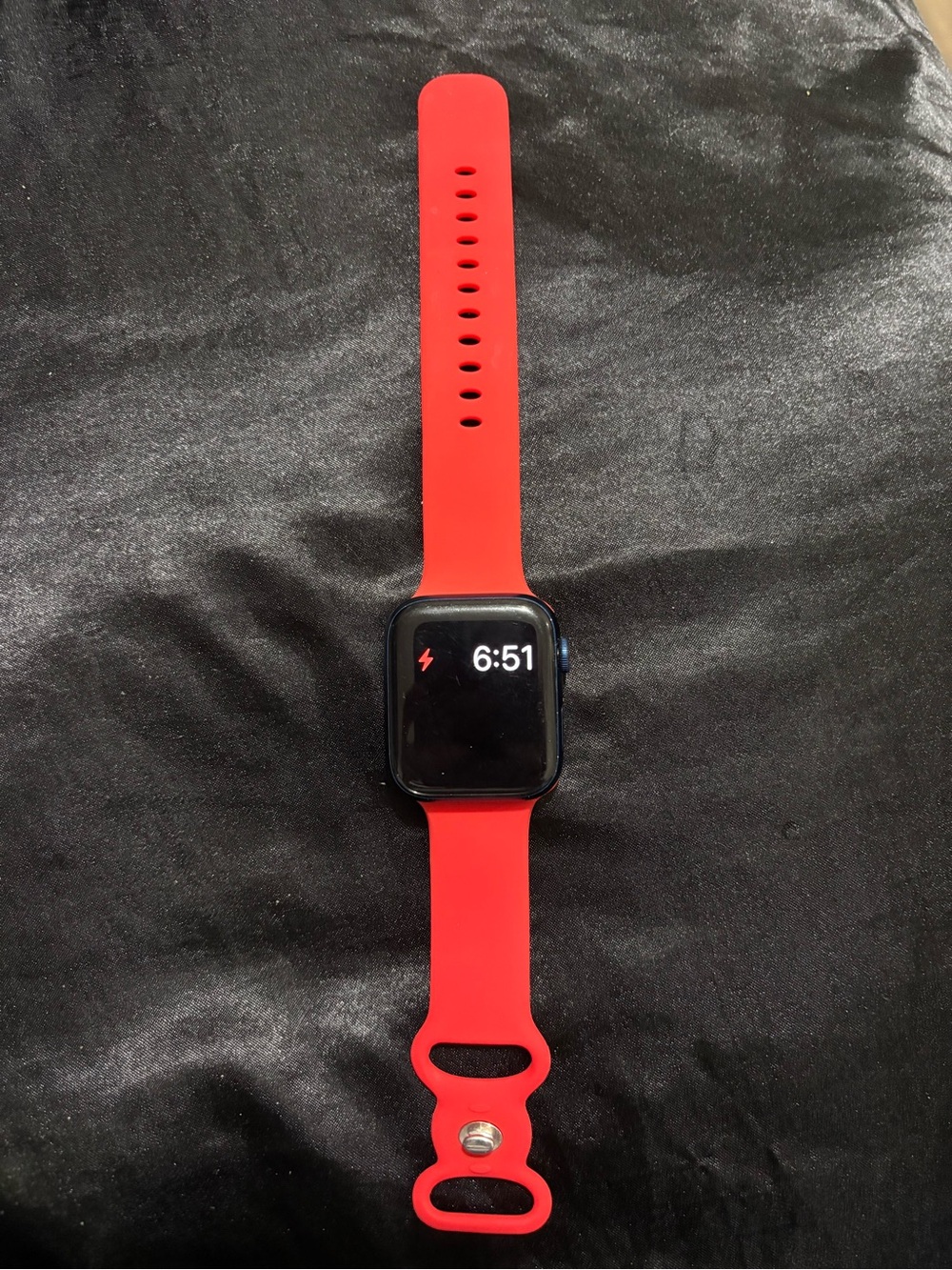 Apple Red Silicone Sport Band for Smartwatch